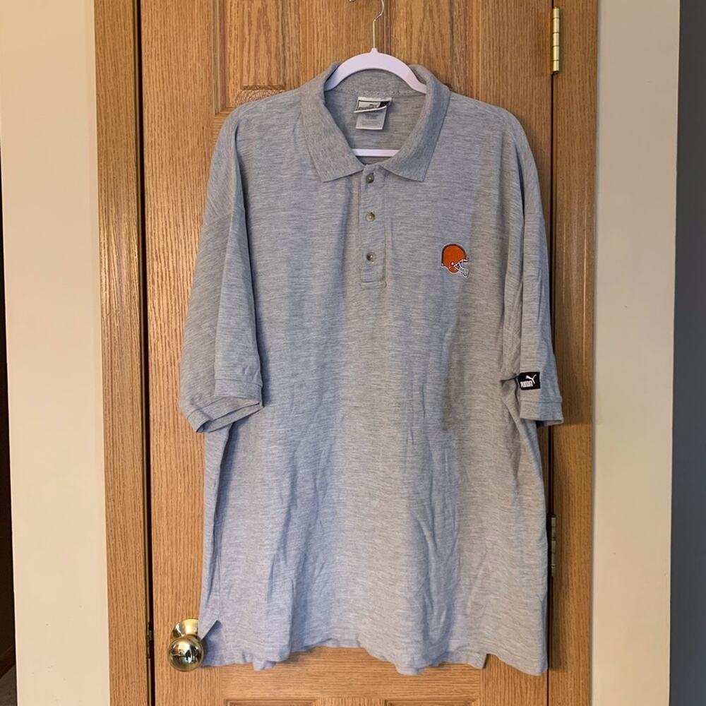 PUMA 2XL Polo Cleveland Browns Football NFL Rare Vintage